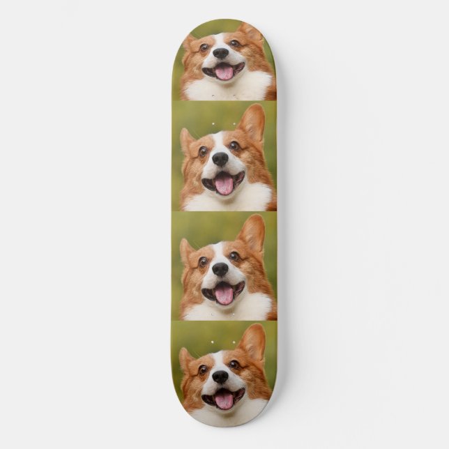 Skateboard Ajouter photo de chien personnalisé Customisé (Recto)