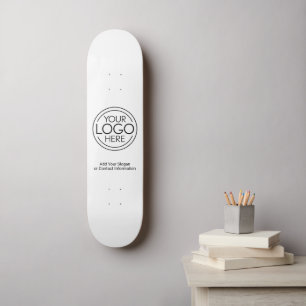 Skateboard Ajouter Votre Logo Entreprise Moderne Minimaliste
