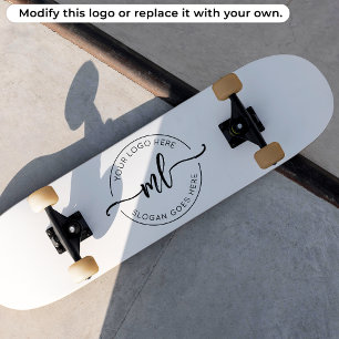 Skateboard Ajouter Votre Logo Personnalisé Monogrammes Initia