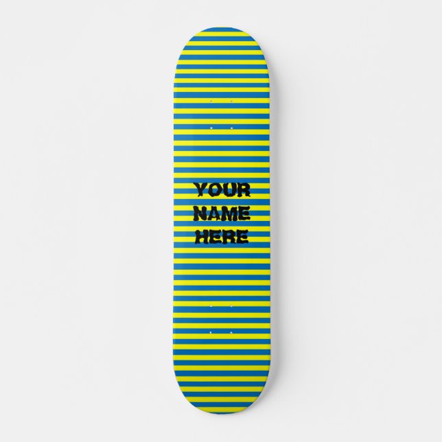 Skateboard Ajouter Votre Nom Bandes Planche Planche De Patina (Devant)