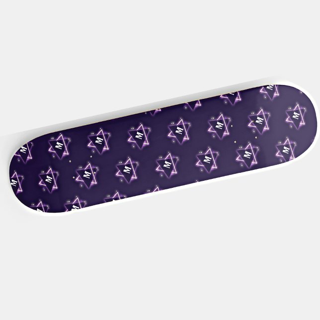Skateboard Ajouter votre Personnaliser initiale de triangles  (Créateur téléchargé)