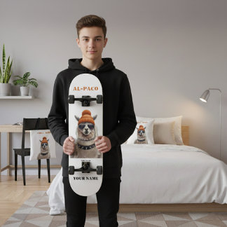 Skateboard AL-PACO | Alpaca skater urbain personnalisé