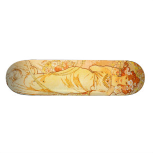 Skateboard Alfons vintage M. Mucha