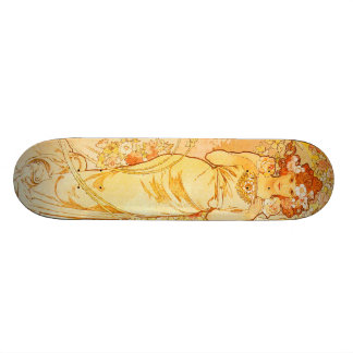 Skateboard Alfons vintage M. Mucha