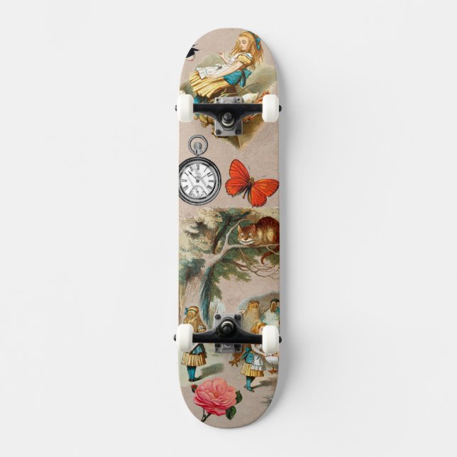 Skateboard Alice à Wonderland Cheshire Cat Characters (Recto)