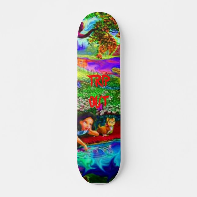 SKATEBOARD ALICE EN PLANCHE À ROULETTES DU PAYS DES (Devant)