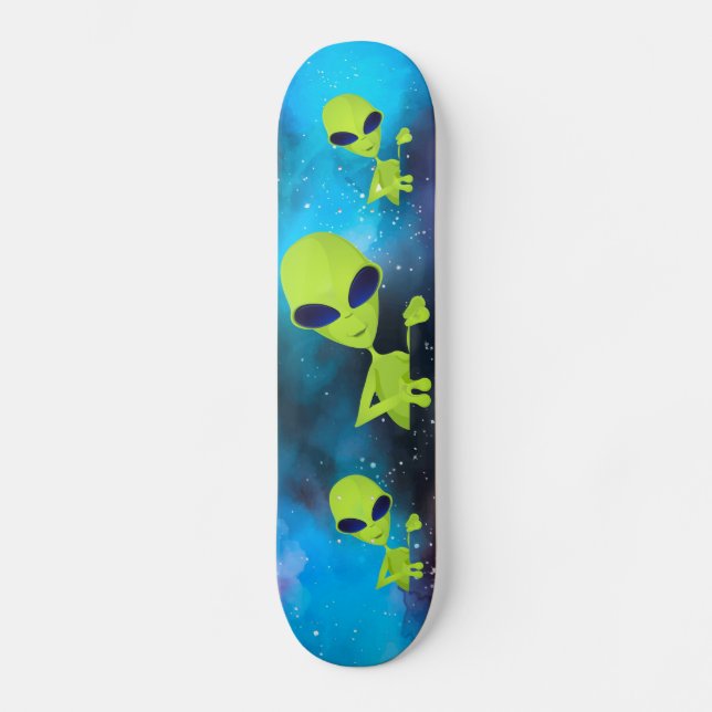 Skateboard Aliens (Recto)
