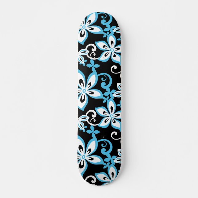 SKATEBOARD ALOHA HAWAII (NOIR/BLEU) (Devant)