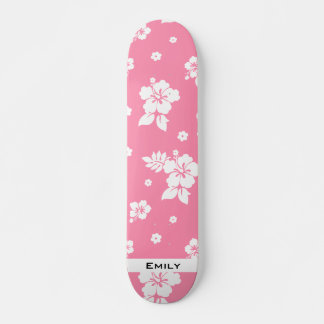 Skateboard Aloha Pink Classic Hawaï Motif sans couture