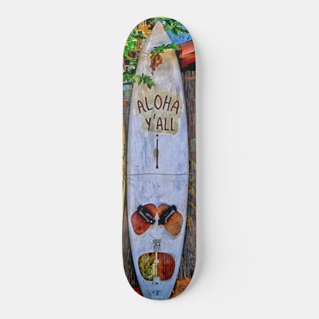 Skateboard Aloha Yall (Recto)