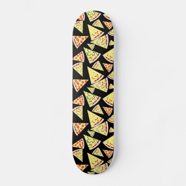 Skateboard Amant aléatoire dynamique frais de pizza de motif (Recto)