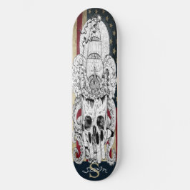 Skateboard American Nautical MIRLY Skull
