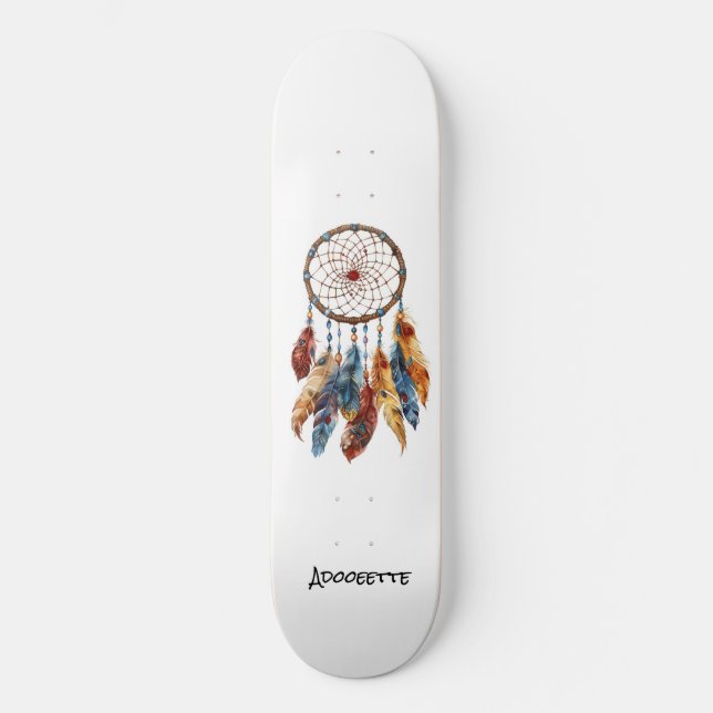 Skateboard amérindien personnalisé (Recto)