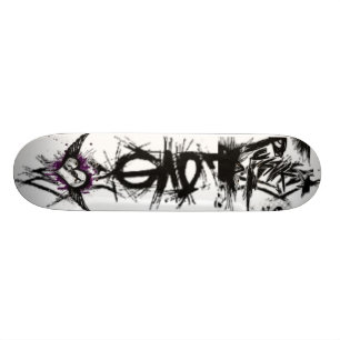 Skateboard amour, coeur, punk
