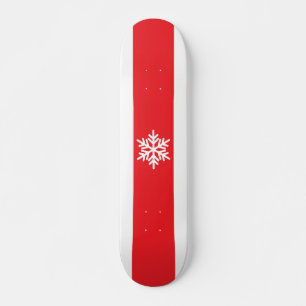 Skateboard Amusants Rouge Rouge Blanc Rouge Alpin Stripes Flè