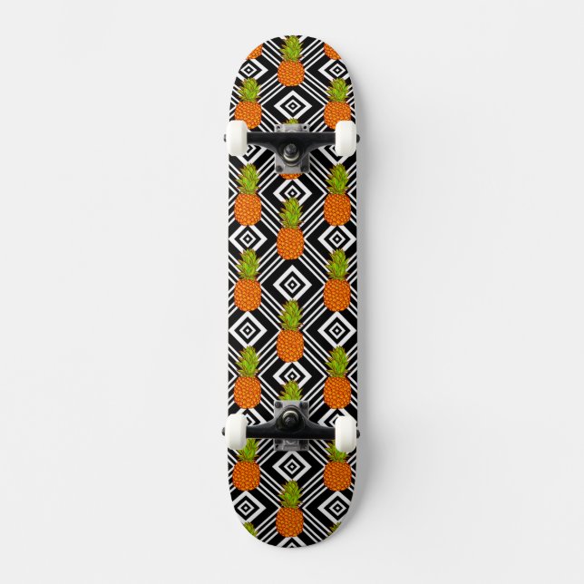 Skateboard Ananas géométriques (Recto)