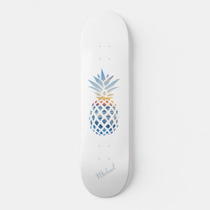Skateboard Ananas Tropical Sunset Beach Custom