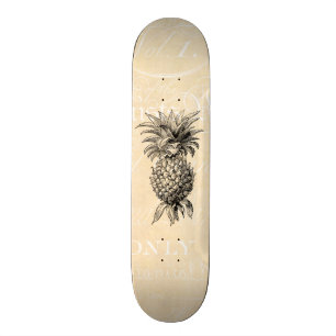 Skateboard Ananas vintages d'illustration d'ananas de 1800s