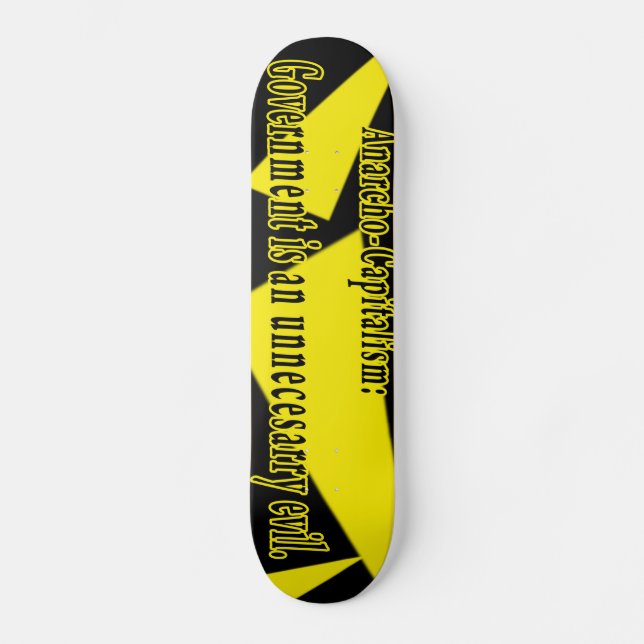 Skateboard Anarcho-Capitalisme : (Recto)