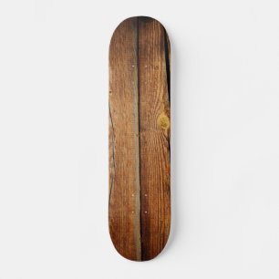 Skateboard Ancien Arrière - plan en bois