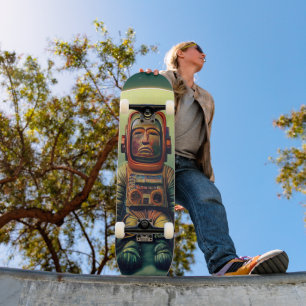 Skateboard Ancient Astronaut Explorer Floating in Space