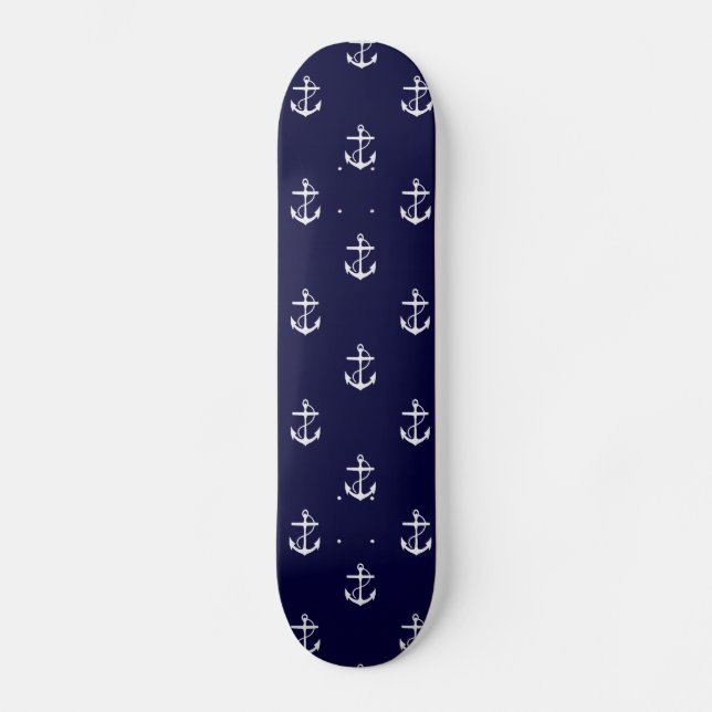Skateboard Ancre Nautique Personnalisé (Recto)