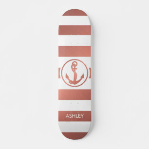 Skateboard Ancre rose Gold