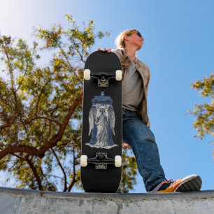 Skateboard Ange pleureur avec Blue Police Box 1