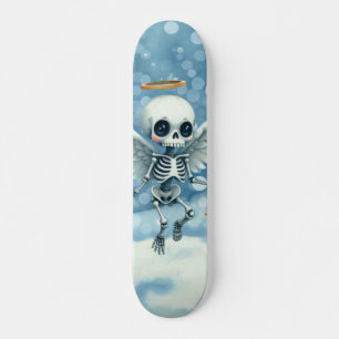 Skateboard Ange squelette – Le côté doux de l'au-delà.