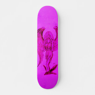 Skateboard Angel en style tatouage
