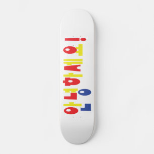 Skateboard Annyeong Haseyo ! Coréen bonjour ! manuscrit du