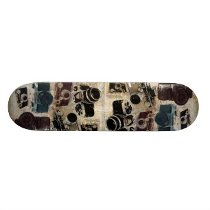 Skateboard appareil-photo affligé de photographie de