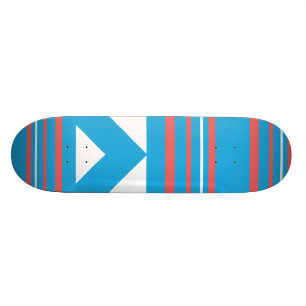 Skateboard Aqua mince de rayures