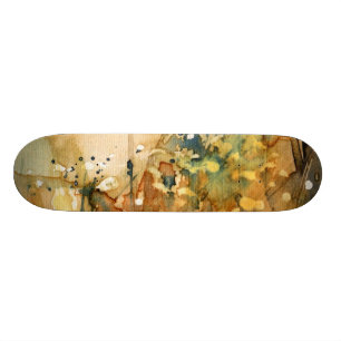 Skateboard Aquarelle abstraite et vieil arrière - plan