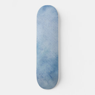 Skateboard Aquarelle bleue Texture