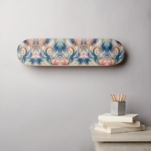 Skateboard Aquarelle Imaginaire Floral Romantique Motif