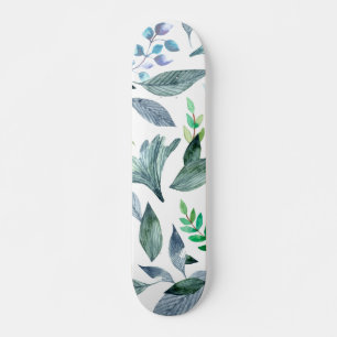 Skateboard Aquarelle tombée feuille 11