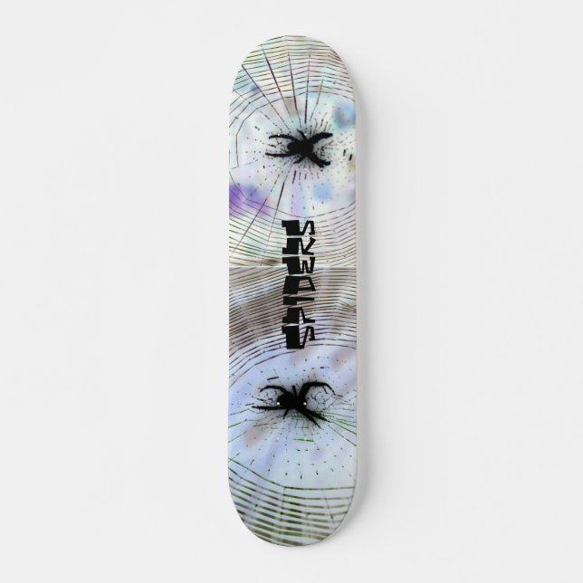 Skateboard Araignées Spider Bug Web Webs (Devant)