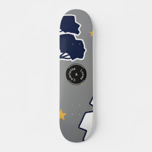 Skateboard Arbre et étoile personnalisés de la forêt moderne