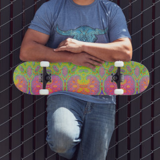 Skateboard Arbre fractal géométrique mathématique funky groov