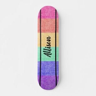 Skateboard Arc-en-ciel