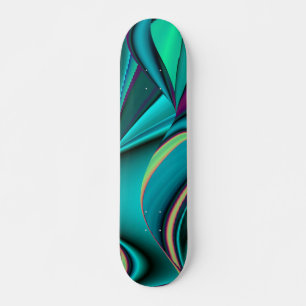 Skateboard Arc-en-ciel abstrait