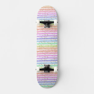 Skateboard Arc-en-ciel rayé