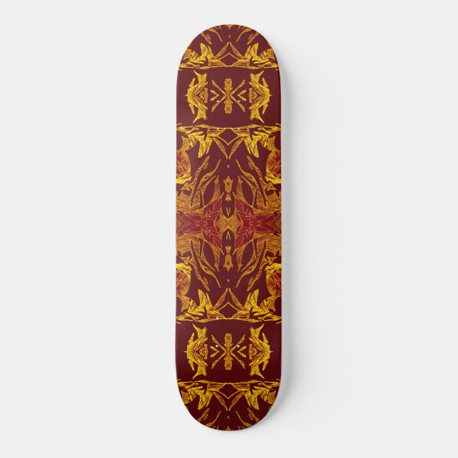 Skateboard Arcane en ambre infrarouge Sud (Recto)