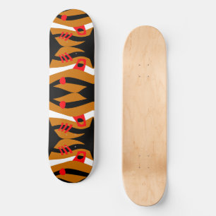 Skateboard Arche Abstraite Noé Caramel Rouge Blanc