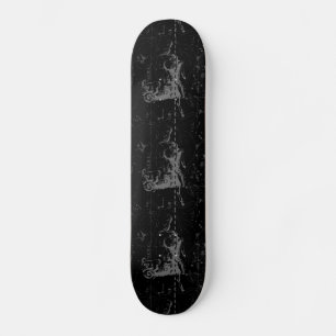 Skateboard Aries Constellation Hevelius Vintage sur Noir