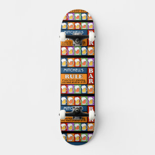 Skateboard ARMOIRE À BIÈRE Pop Art NOMBRE PERSONNALISÉ PLA