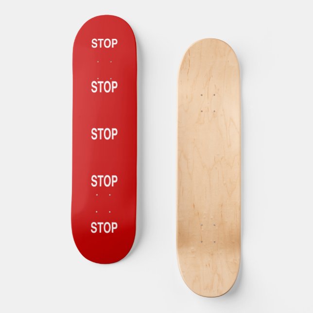 Skateboard Arrêter le signe (Recto)