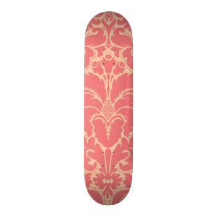 Skateboard Arrière - plan baroque de damassé de style