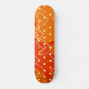 Skateboard Arrière - plan de coeur, patinage